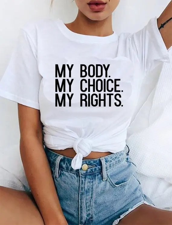 Футболка Феминистская Sugarbaby с надписью «My Body My Choice», женские права, крутая женская футболка с коротким рукавом, футболка Феминистская Tumblr
Футболка Феминистская Sugarbaby с надписью «My Body My Choice», женские права, крутая женская футболка с коротким рукавом, футболка Феминистская Tumblr