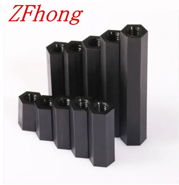 100pcs/lot M4*6/8/10/12/15/18/20/25/30/35 Female to female Black Nylon Plastic Standoff Spacer
100pcs/lot M4*6/8/10/12/15/18/20/25/30/35 Female to female Black Nylon Plastic Standoff Spacer