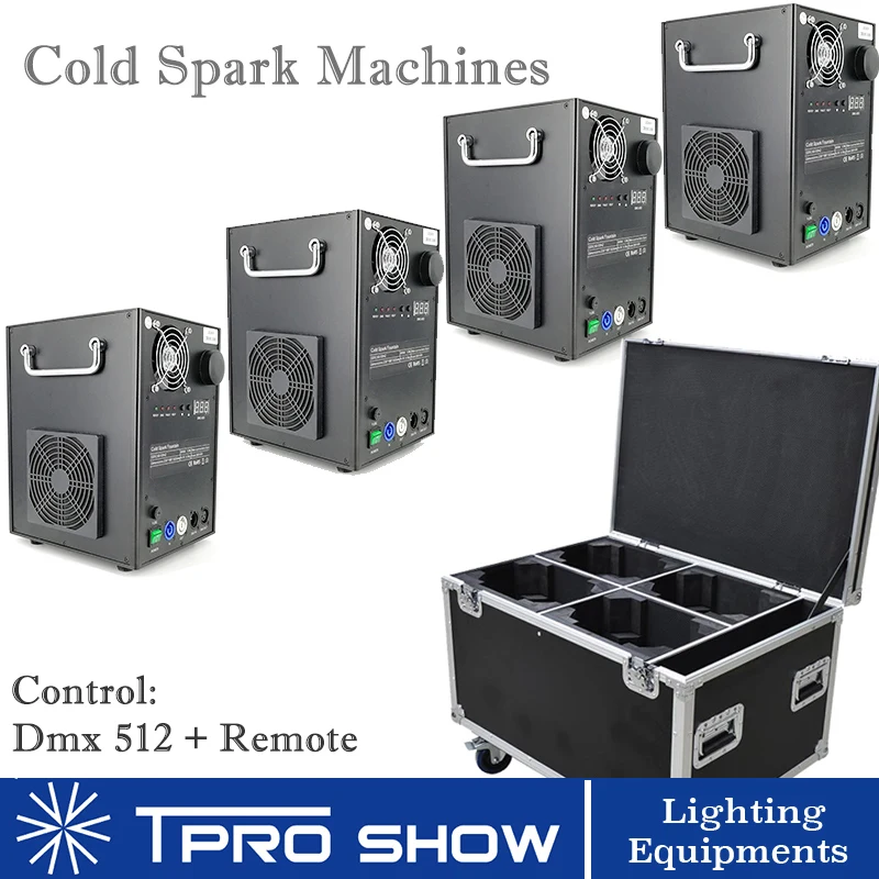 4pcs Cold Spark Firework Machine 400W Sparklers Pyro Fountain Dmx Remote Control Pyrotechnics with Flight Case Packing
4pcs Cold Spark Firework Machine 400W Sparklers Pyro Fountain Dmx Remote Control Pyrotechnics with Flight Case Packing