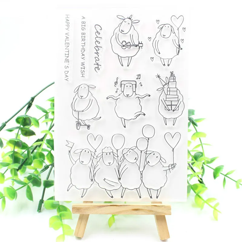 Cute Sheep Transparent Clear Silicone Stamps for DIY Scrapbooking/Card Making/Kids Fun Decoration Supplies
Cute Sheep Transparent Clear Silicone Stamps for DIY Scrapbooking/Card Making/Kids Fun Decoration Supplies