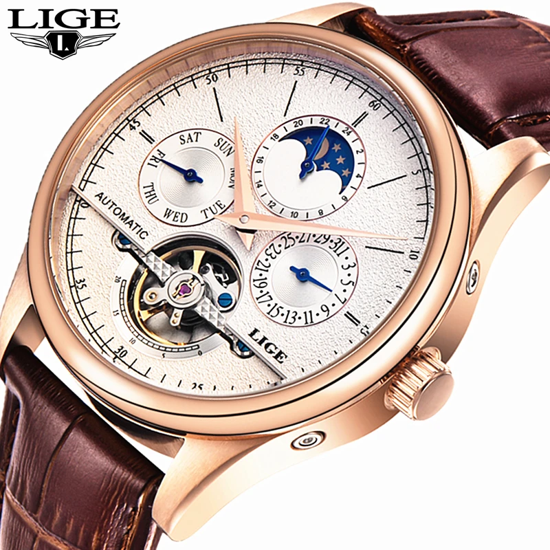 Relojes Hombre LIGE Casual Leather Business Mens Watches Top Brand Luxury Tourbillon Automatic Mechanical Watch Men Sport Clock
Relojes Hombre LIGE Casual Leather Business Mens Watches Top Brand Luxury Tourbillon Automatic Mechanical Watch Men Sport Clock