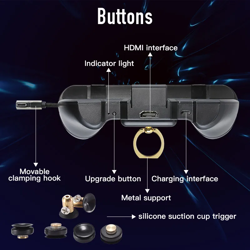 PUBG Controller Mobile Gamepad HDMI Display Adapter Game Pad Joystick for iPhone Android Same Screen Converter To TV Projector
PUBG Controller Mobile Gamepad HDMI Display Adapter Game Pad Joystick for iPhone Android Same Screen Converter To TV Projector
