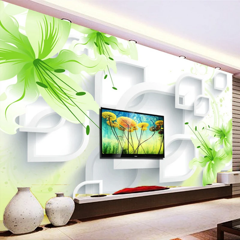 Custom 3D Photo Wallpaper Romantic Green Lily Flower Modern Simple Living Room TV Background Wall Mural Wall Papers Home Decor
Custom 3D Photo Wallpaper Romantic Green Lily Flower Modern Simple Living Room TV Background Wall Mural Wall Papers Home Decor