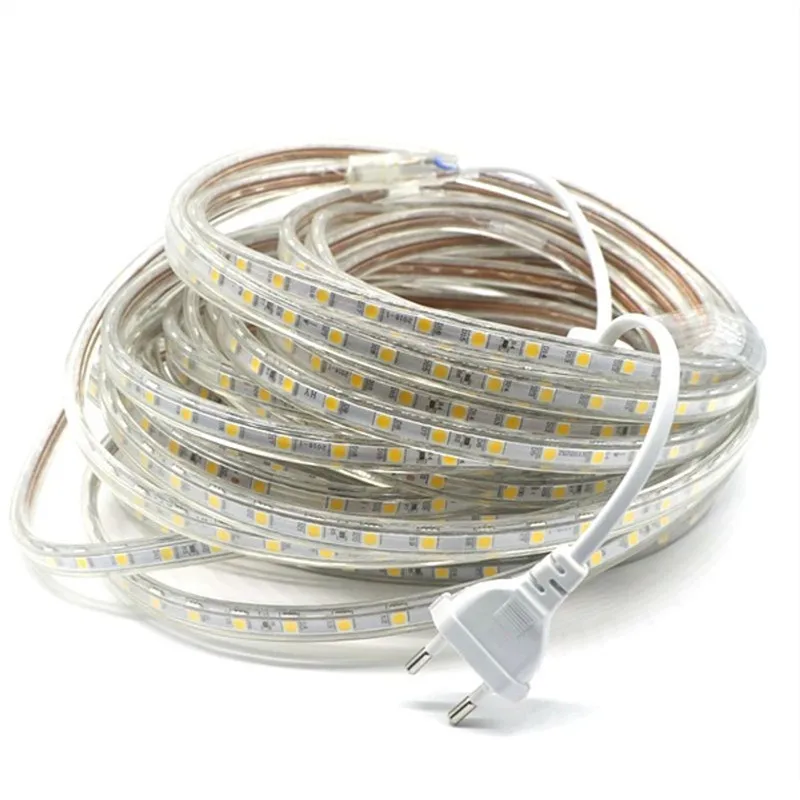 RGB Warm White LED Strip Outdoor Waterproof IP67 60LEDs/m 5050 Flexible LED Tape 220V 5050 LED Strip Light 1M 3M 5M 10M 15M 20M
RGB Warm White LED Strip Outdoor Waterproof IP67 60LEDs/m 5050 Flexible LED Tape 220V 5050 LED Strip Light 1M 3M 5M 10M 15M 20M