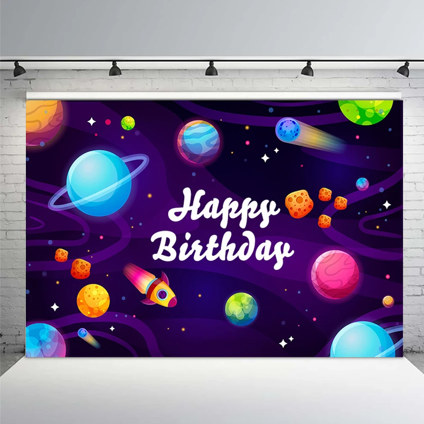 Outer Space Backdrop for Photo Studio Happy Birthday Party Photography Backgrounds Customized 7x5FT Vinyl Photo Background
Outer Space Backdrop for Photo Studio Happy Birthday Party Photography Backgrounds Customized 7x5FT Vinyl Photo Background