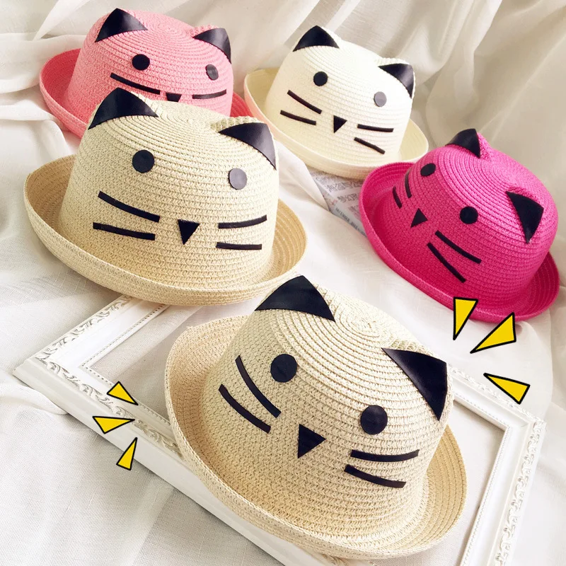 New Summer Cute Cat Ear Parent-child Straw Hat Baby Kids Weave Knits Children Beach Hat Shading Sun Hat Touca Infantil Muts T
New Summer Cute Cat Ear Parent-child Straw Hat Baby Kids Weave Knits Children Beach Hat Shading Sun Hat Touca Infantil Muts T