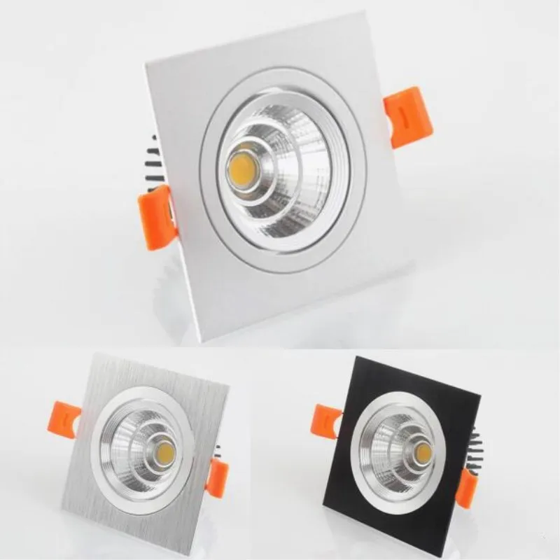 Dimmable Square COB LED Downlight 10W 12W 15W 20W AC85-265V LED Down Light Dimmable COB Spot Recessed Downlight Light Bulbs
Dimmable Square COB LED Downlight 10W 12W 15W 20W AC85-265V LED Down Light Dimmable COB Spot Recessed Downlight Light Bulbs