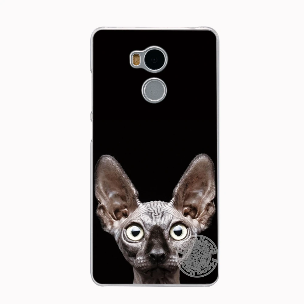 HAMEINUO черный простой дизайн модный Кот Череп чехол для телефона Xiaomi redmi 4 1 1s 2 3 3s pro