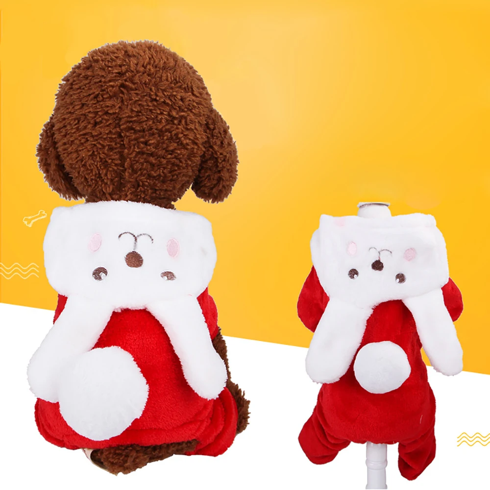 Pet Four-legs Cartoon Hoodies Autumn Winter Polar Fleece Thick Cats Dogs Clothes Red Rabbit Cosplay costume for Cats Small Dogs
Pet Four-legs Cartoon Hoodies Autumn Winter Polar Fleece Thick Cats Dogs Clothes Red Rabbit Cosplay costume for Cats Small Dogs