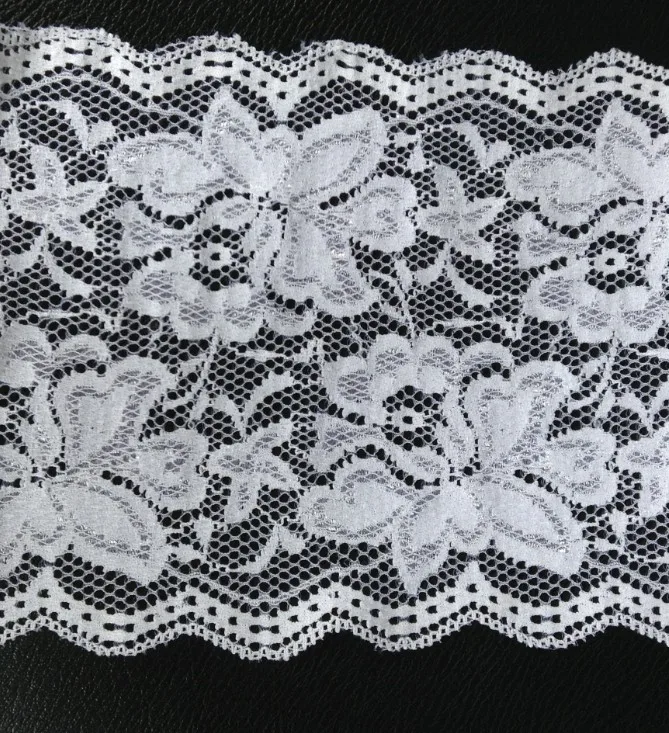 14.5cm High Quality Fashion Elastic Lace Trim,Fashion Accessories,Soft and Tender,Shining Look,XERY13822
14.5cm High Quality Fashion Elastic Lace Trim,Fashion Accessories,Soft and Tender,Shining Look,XERY13822