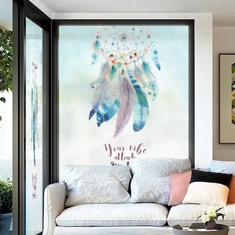 Stained Feather Decorative Film Glass Sticker Window Privacy Film Living room move door Glue free Custom Size Decal Home Decor
Stained Feather Decorative Film Glass Sticker Window Privacy Film Living room move door Glue free Custom Size Decal Home Decor