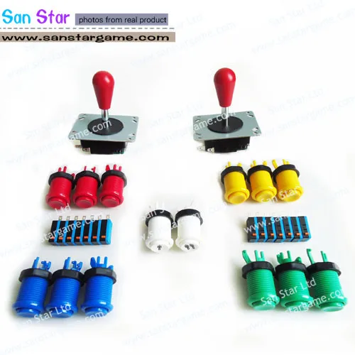 DIY Arcade parts Bundles With Joystick+Player button+American style button+Microswitch for button
DIY Arcade parts Bundles With Joystick+Player button+American style button+Microswitch for button