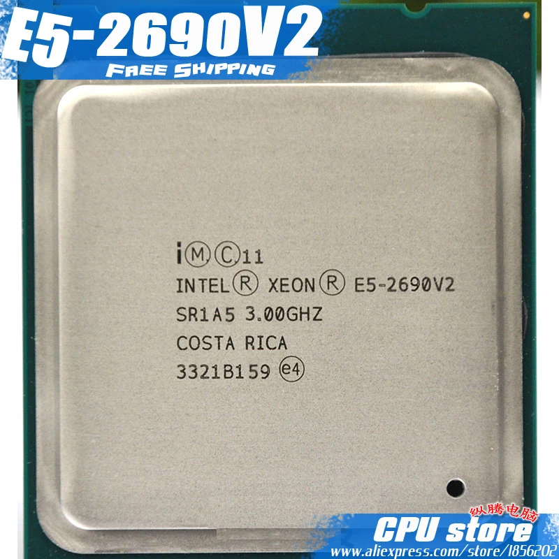 Процессор Intel Xeon E5 2690 V2 3 0 г LGA2011 десять ядер процессора сервера e5 2690V2 Формальные