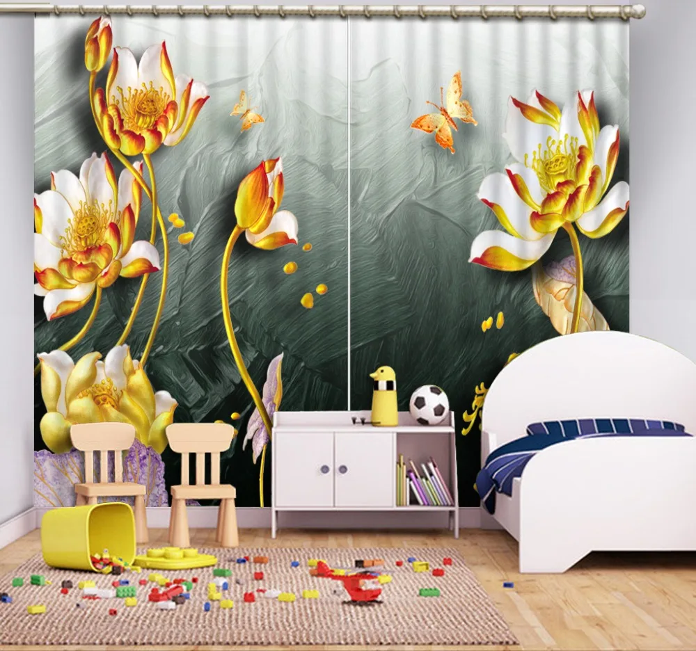 2019 grommet curtains any size window decoration curtains Living room Flower 3D curtains
2019 grommet curtains any size window decoration curtains Living room Flower 3D curtains