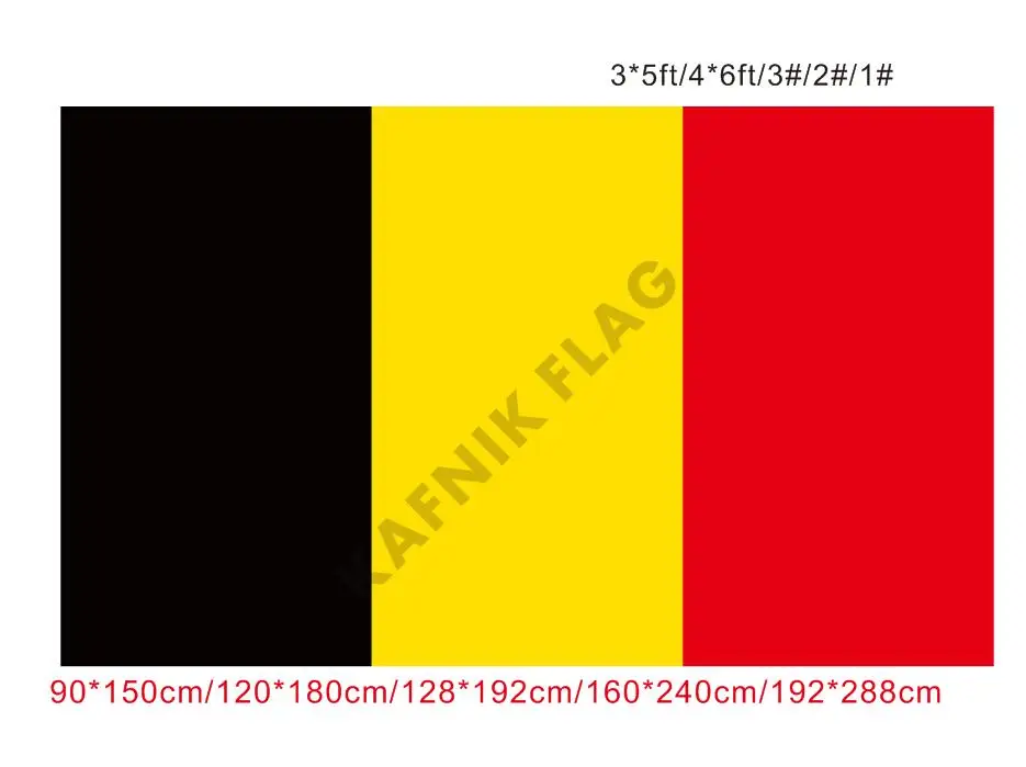 KAFNIK,free shipping 90x150cm/128*192cm/160*240cm/192*288cm big flags Belgium Flag for Indoor Outdoor Decorative
KAFNIK,free shipping 90x150cm/128*192cm/160*240cm/192*288cm big flags Belgium Flag for Indoor Outdoor Decorative