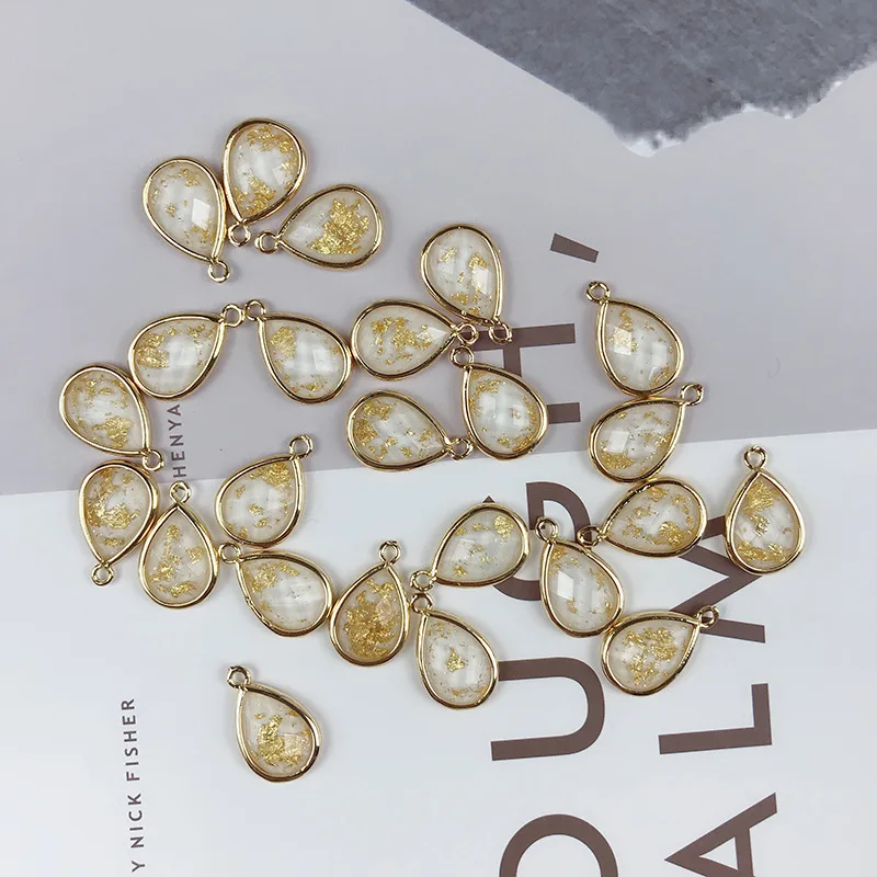 50Pcs 12*19MM Gold Color Resin Material Tear drop Resin Beads Charm pendant for DIY Earring Women Jewelry Making Wholesale
50Pcs 12*19MM Gold Color Resin Material Tear drop Resin Beads Charm pendant for DIY Earring Women Jewelry Making Wholesale