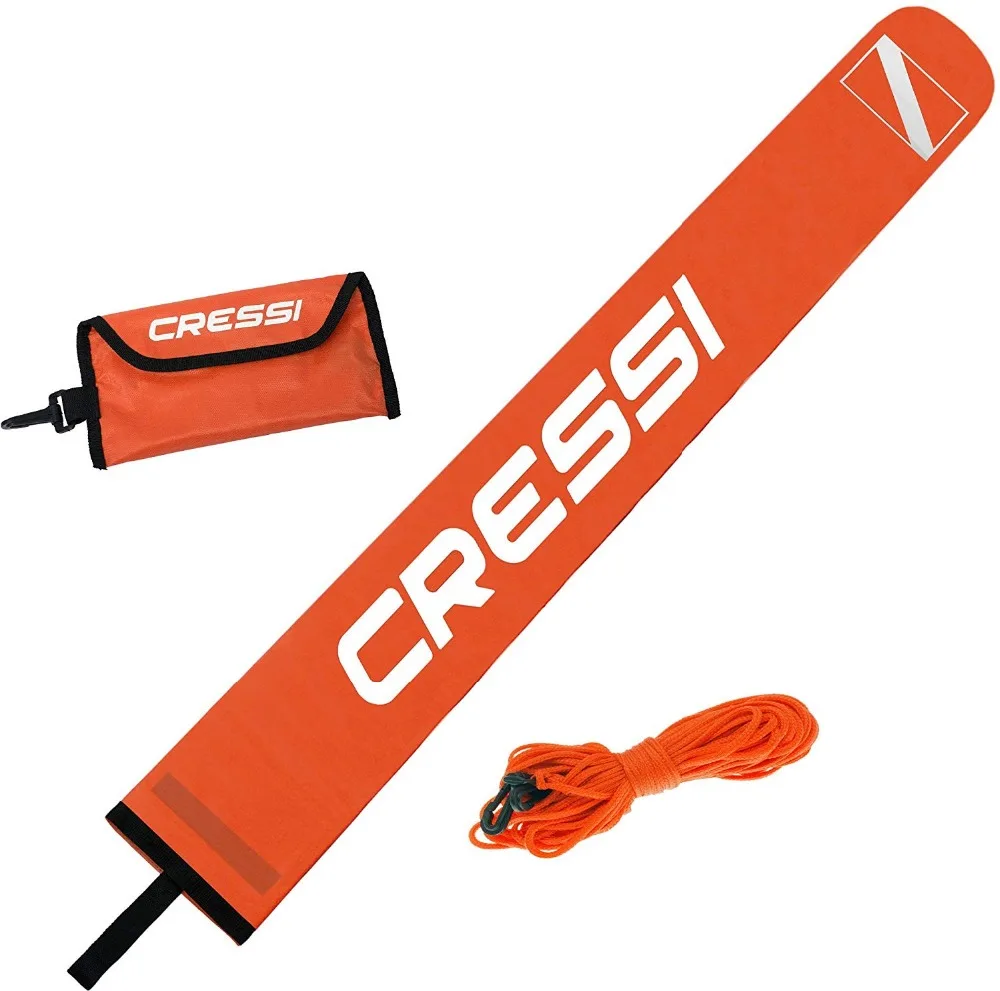 Буй-маркер Cressi из ПВХ надувной погружной буй для подводного плавания безопасный