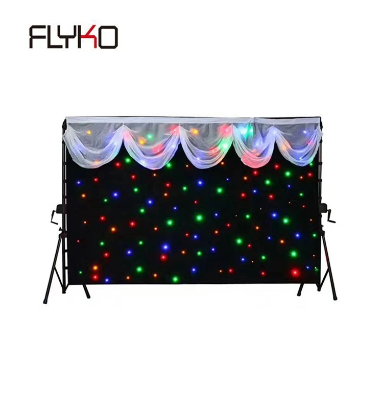 Flyko поставка дешевая Светодиодная звезда занавеска 3*6 м RGB одноцветная 16 шт/кв. М