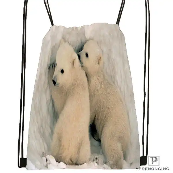Изготовленный На Заказ Рюкзак polar-bear-cubs на шнурке сумка милый детский рюкзак
