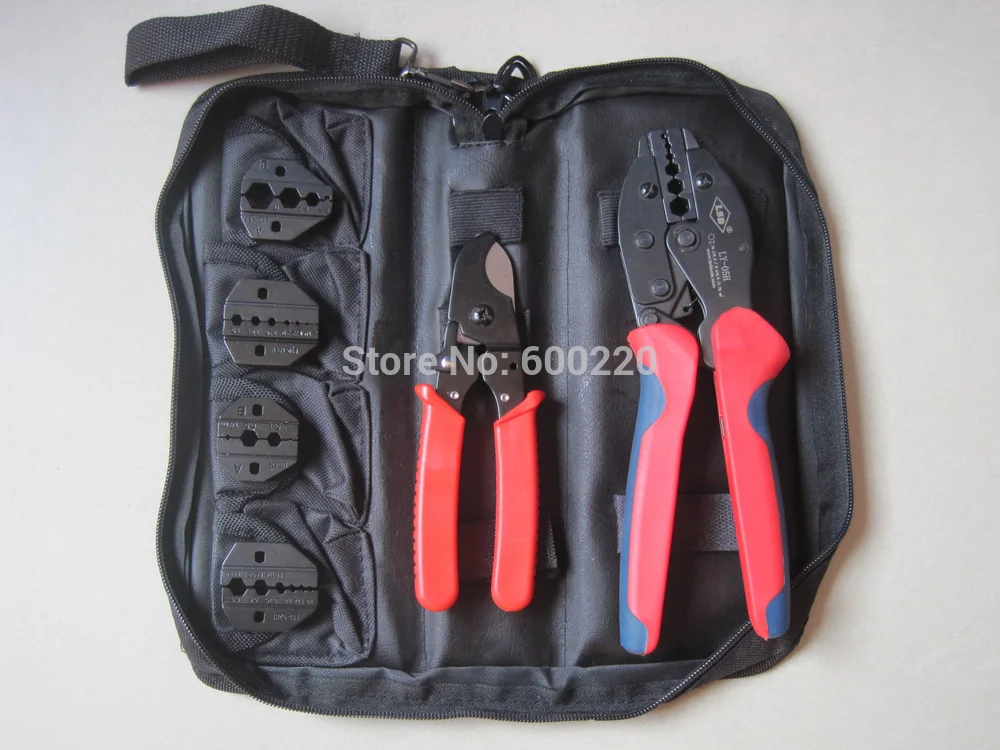 LSD Coaxial crimping tool kit/set BNC connector box Oxford package LY-K05H hand tools set
LSD Coaxial crimping tool kit/set BNC connector box Oxford package LY-K05H hand tools set