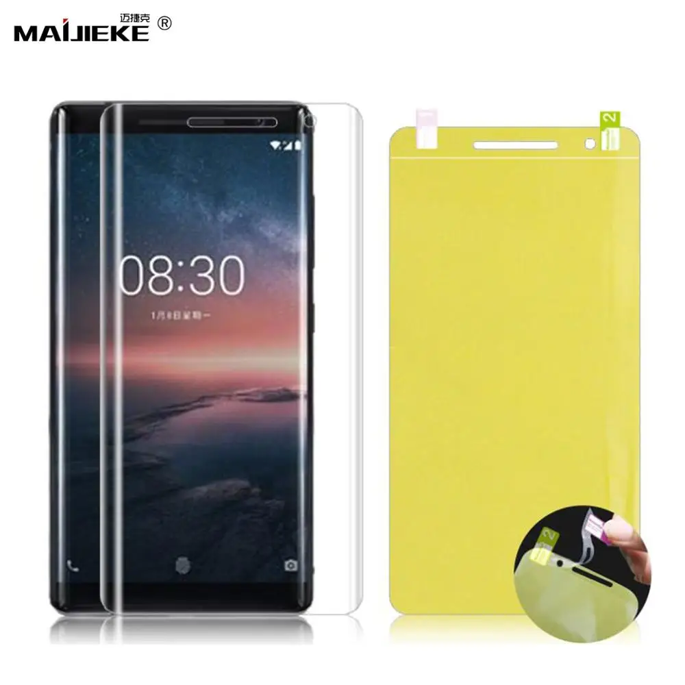 3D Full Cover Soft Hydrogel Film For Nokia 8 Sirocco 8.1 7.1 6.1 5.1 3.1 2.1 7 plus X71 TPU Front Screen protector Not Glass
3D Full Cover Soft Hydrogel Film For Nokia 8 Sirocco 8.1 7.1 6.1 5.1 3.1 2.1 7 plus X71 TPU Front Screen protector Not Glass