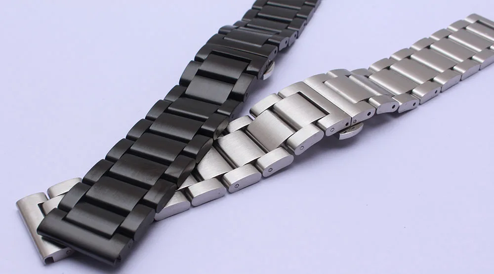 Matte Stainless steel Watchband Unpolished Watch accessories Fit Samsung Gear S3 S2 Wristbands 42 46MM Men Band Straps Bracelets
Matte Stainless steel Watchband Unpolished Watch accessories Fit Samsung Gear S3 S2 Wristbands 42 46MM Men Band Straps Bracelets