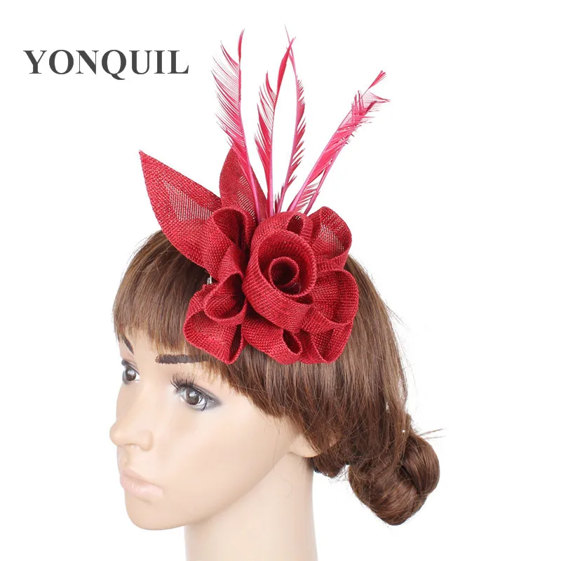 New Arrival Hair Party Fascinators Hat With Feather Fascinator Party Hair Clip Decoration Bridal Wedding Cocktail Headwear
New Arrival Hair Party Fascinators Hat With Feather Fascinator Party Hair Clip Decoration Bridal Wedding Cocktail Headwear