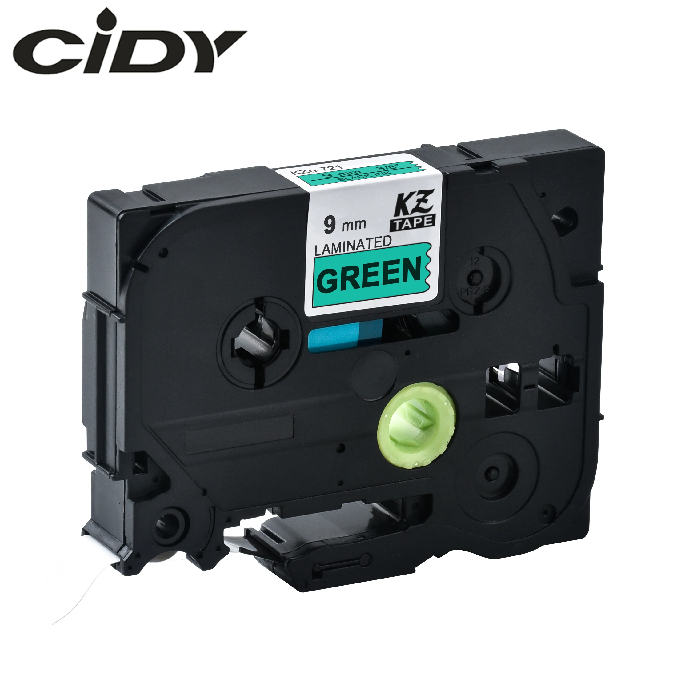 Cidy 100pcs/lot 9mm*8m Tze 721 TZ 721 tze-721 Black on Green Tze721 TZ721 tz-721 Label Ribbon Cassette For Brother Printers
Cidy 100pcs/lot 9mm*8m Tze 721 TZ 721 tze-721 Black on Green Tze721 TZ721 tz-721 Label Ribbon Cassette For Brother Printers