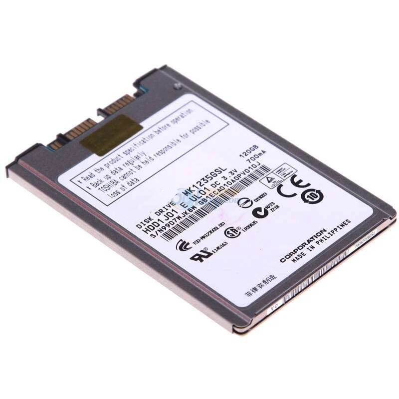 NEW 120GB HDD 1.8" MicroSATA MK1235GSL FOR HP 2740p 2730p 2530p 2540p IBM x300 x301 T400S T410S REPLACE MK2529GSG MK1629GSG
NEW 120GB HDD 1.8" MicroSATA MK1235GSL FOR HP 2740p 2730p 2530p 2540p IBM x300 x301 T400S T410S REPLACE MK2529GSG MK1629GSG
