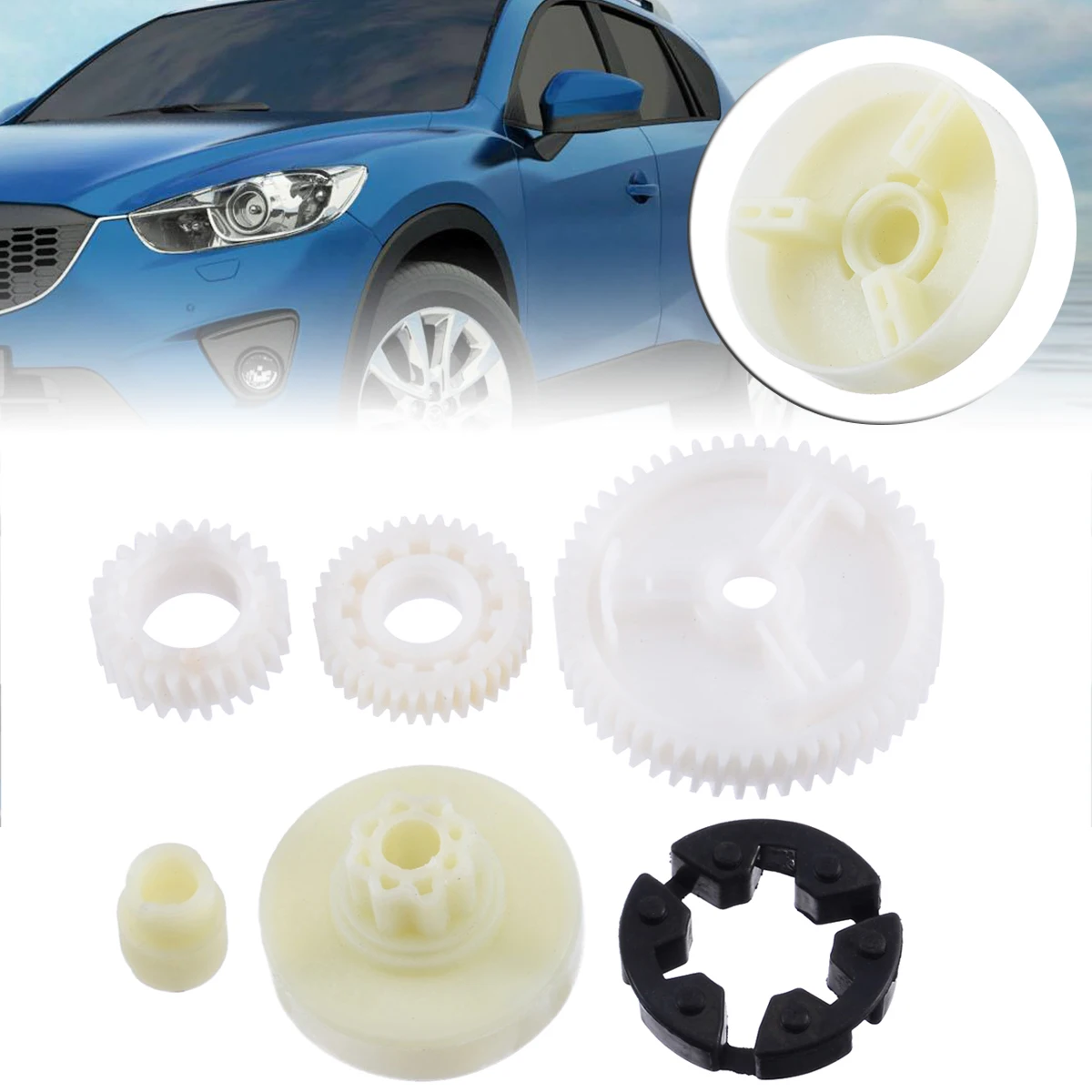 Treyues 6pcs Window Motor Gear Regulator Replacement Set G22C5958X For Mazda 3 5 6 CX-7 CX-9 RX-8 Accessories
Treyues 6pcs Window Motor Gear Regulator Replacement Set G22C5958X For Mazda 3 5 6 CX-7 CX-9 RX-8 Accessories