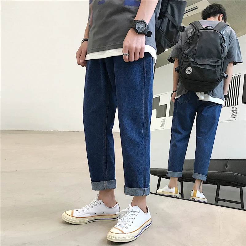 2019 Men's Cowboy Casual Pants Leisure Fashion Trend Baggy Homme Classic Jeans Mens Blue Color Male Biker Denim Trousers S-2XL
2019 Men's Cowboy Casual Pants Leisure Fashion Trend Baggy Homme Classic Jeans Mens Blue Color Male Biker Denim Trousers S-2XL