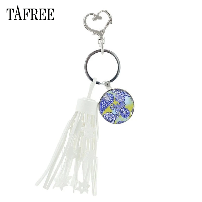 TAFREE Heart Shaped Buckle Metal Key Chain Mandala Key Ring Charming Round Glass Cabochon Pendant Keychian For Women Gifts HN284
TAFREE Heart Shaped Buckle Metal Key Chain Mandala Key Ring Charming Round Glass Cabochon Pendant Keychian For Women Gifts HN284