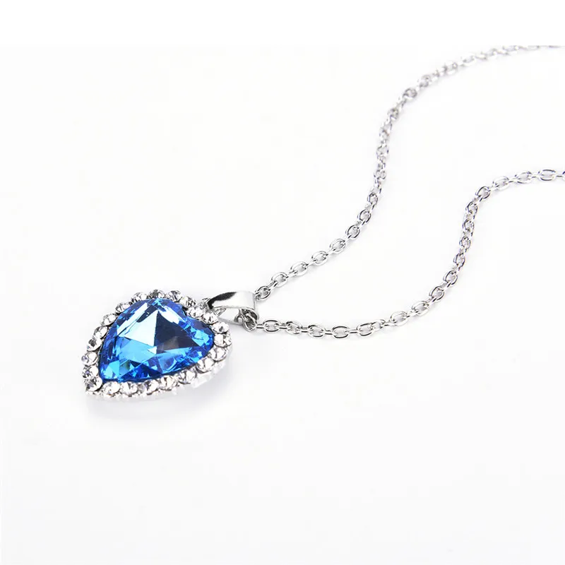 Crystal Rhinestone Luxury Necklace Movie Titanic Heart Of Ocean Pendant Necklace Blue Heart Necklace Women Charming Jewelry
Crystal Rhinestone Luxury Necklace Movie Titanic Heart Of Ocean Pendant Necklace Blue Heart Necklace Women Charming Jewelry