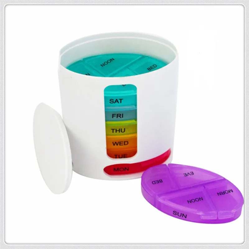 Outdoor portable creative medicine box seven-day medicine box capsule pillbox pillbox new products
Outdoor portable creative medicine box seven-day medicine box capsule pillbox pillbox new products