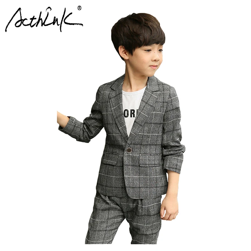 ActhInK New Arrival 2Pcs Boys Blazer Suit Boys Grey Formal Suit Teen Boys Ceremony Costume Boys Spring Blazer Clothing Set
ActhInK New Arrival 2Pcs Boys Blazer Suit Boys Grey Formal Suit Teen Boys Ceremony Costume Boys Spring Blazer Clothing Set