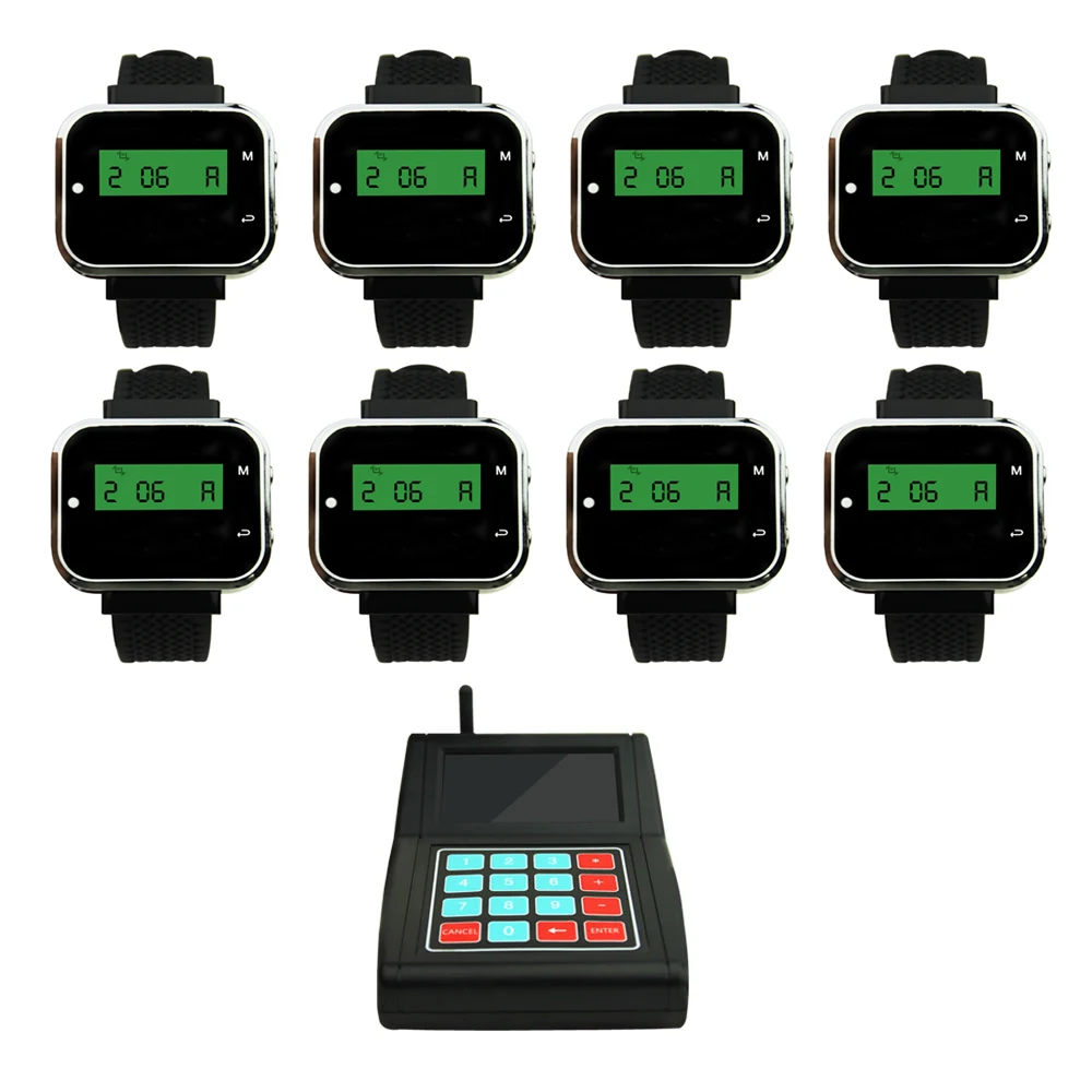 JINGLE BELLS Kitchen wireless calling systems cafe & restaurant equipment 8 watch pager receiver1 keyboard transmitter
JINGLE BELLS Kitchen wireless calling systems cafe & restaurant equipment 8 watch pager receiver1 keyboard transmitter