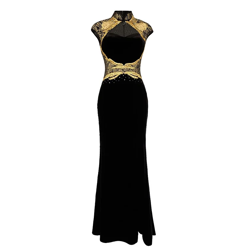 Traditional Chinese Style Slim Full Length Qipao Women Annual Meeting Female Dress Mandarin Collar Vestidos Sexy Cheongsam S-XXL
Traditional Chinese Style Slim Full Length Qipao Women Annual Meeting Female Dress Mandarin Collar Vestidos Sexy Cheongsam S-XXL