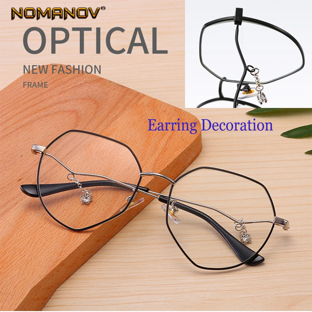 Polygon Earring Decoration Frame Custom Made Prescription Optical Lenses or Photochromic Gray / Brown Lenses 0 -0.5 -1 To -6
Polygon Earring Decoration Frame Custom Made Prescription Optical Lenses or Photochromic Gray / Brown Lenses 0 -0.5 -1 To -6