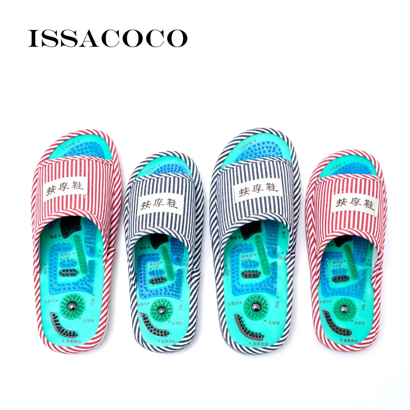 Women Foot Massage Slippers Sandals Shoes Indoor Home Slipper Flip Flops Blue Stripe Foot Massage Slippers With Magnet Pantuflas
Women Foot Massage Slippers Sandals Shoes Indoor Home Slipper Flip Flops Blue Stripe Foot Massage Slippers With Magnet Pantuflas
