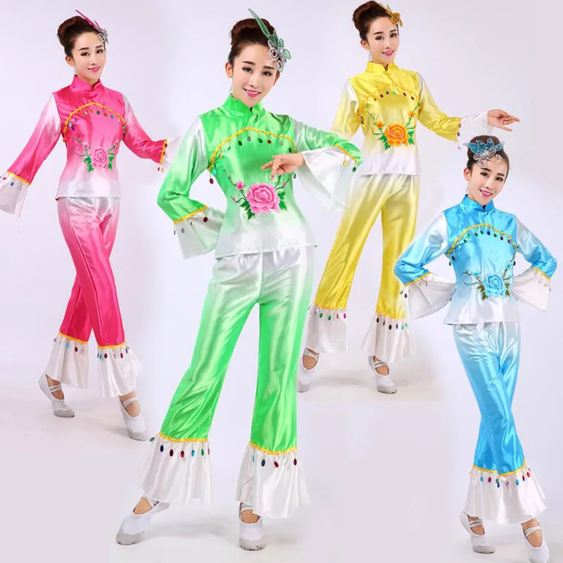 Женский Древний китайский национальный костюм, женский Традиционный китайский Топ Yangko + штаны, танцевальные костюмы, классическая одежда д...
Женский Древний китайский национальный костюм, женский Традиционный китайский Топ Yangko + штаны, танцевальные костюмы, классическая одежда д...