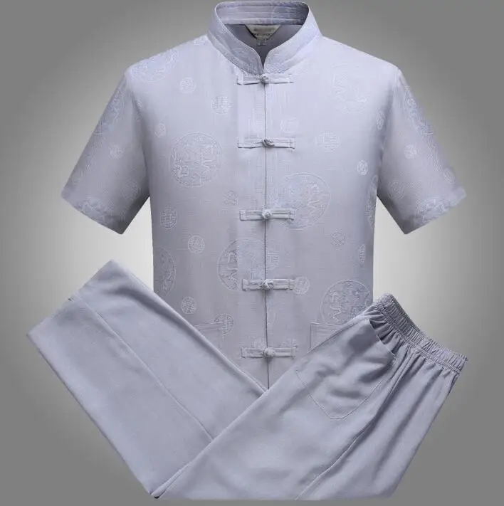 Chinese tunic suit men suit set with pants style tang suit set summer short-sleeve thin quinquagenarian hanfu male blazer beige
Chinese tunic suit men suit set with pants style tang suit set summer short-sleeve thin quinquagenarian hanfu male blazer beige