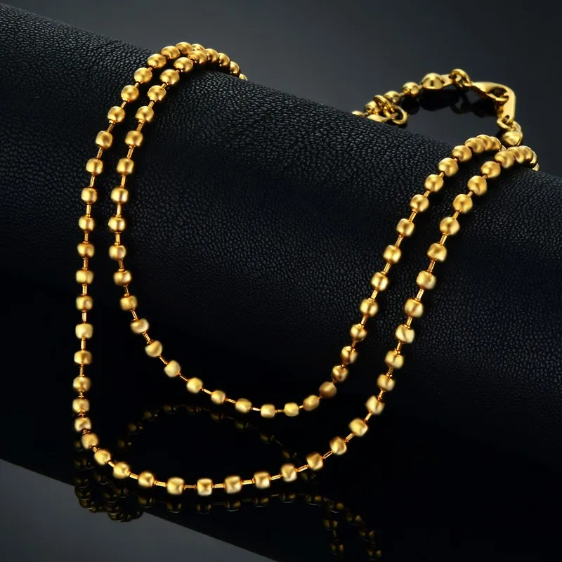 New Fashion Multilayer Bead Chain Necklaces Female Gold Color Link Necklace For Women Men Jewelry GIft
New Fashion Multilayer Bead Chain Necklaces Female Gold Color Link Necklace For Women Men Jewelry GIft