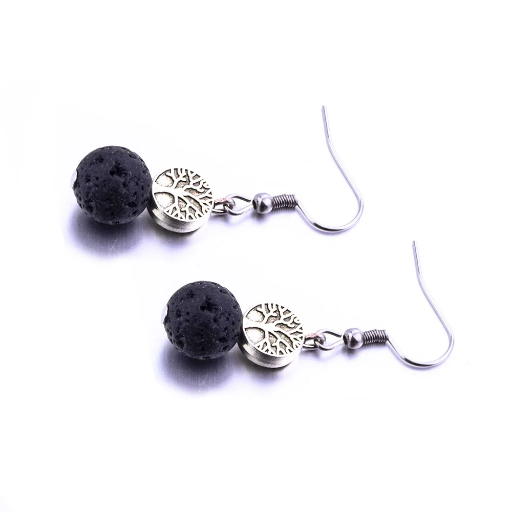 8/10mm Lava Stone Matching Alloy The Tree Of Life Dangle Earrings DIY Aromatherapy Essential Oil Diffuser Earings Jewelry Women
8/10mm Lava Stone Matching Alloy The Tree Of Life Dangle Earrings DIY Aromatherapy Essential Oil Diffuser Earings Jewelry Women