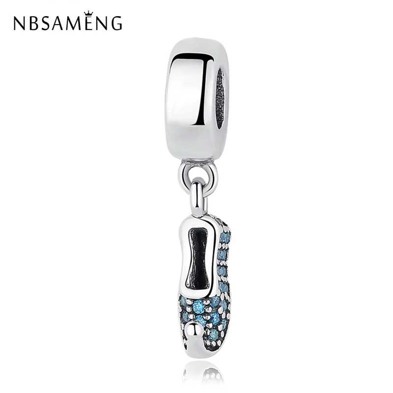 Authentic 925 Sterling Silver Charm Bead Jasmine Sparkling Slipper Dangle Charms Shoe Fit Bracelets Women DIY Jewelry
Authentic 925 Sterling Silver Charm Bead Jasmine Sparkling Slipper Dangle Charms Shoe Fit Bracelets Women DIY Jewelry