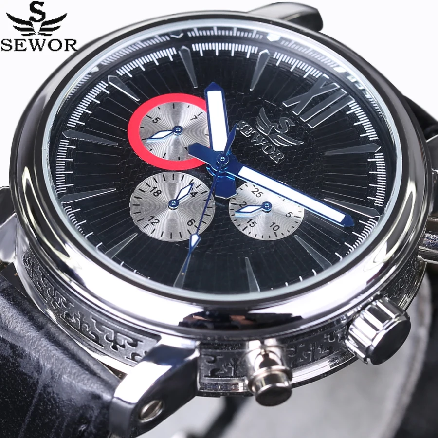 New Luxury brand Men Sports Watches Automatic Mechanical Watch 6 Hands 24 Hours Auto Date 3 sub-dials Rotate Pilot Wrist Watches
New Luxury brand Men Sports Watches Automatic Mechanical Watch 6 Hands 24 Hours Auto Date 3 sub-dials Rotate Pilot Wrist Watches