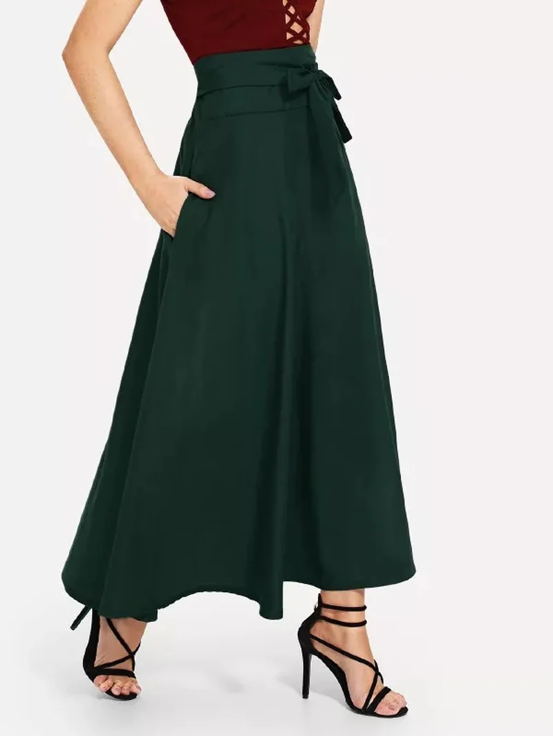U-SWEAR Women Slit Long Maxi Skirt Vintage Ladies Fashion Pleated Flared Pockets Lace Up Bow Plus Size
U-SWEAR Women Slit Long Maxi Skirt Vintage Ladies Fashion Pleated Flared Pockets Lace Up Bow Plus Size