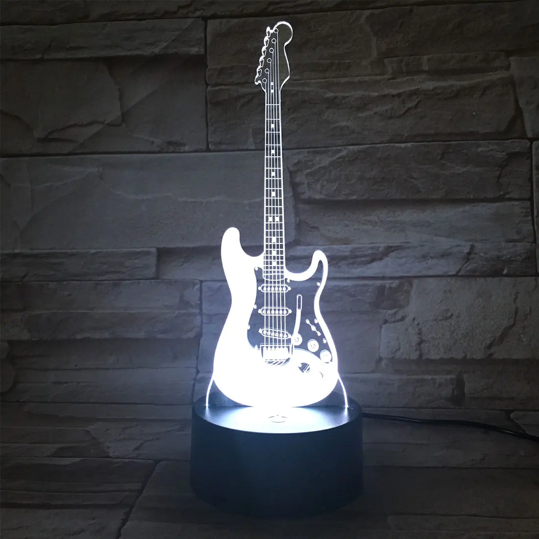 Creative 3D light electric guitar Model Illusion 3d Lamp LED 7 Color changing USB touch sensor desk light Night Light Practical
Creative 3D light electric guitar Model Illusion 3d Lamp LED 7 Color changing USB touch sensor desk light Night Light Practical