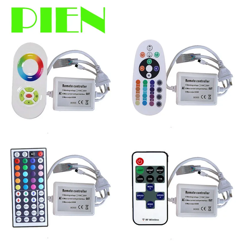 220V RGB Controller 110V for LED Strip 5050 IP67 tiras tape + Remote controller RF IR with Touch panel + Cord EU US by DHL10 set
220V RGB Controller 110V for LED Strip 5050 IP67 tiras tape + Remote controller RF IR with Touch panel + Cord EU US by DHL10 set