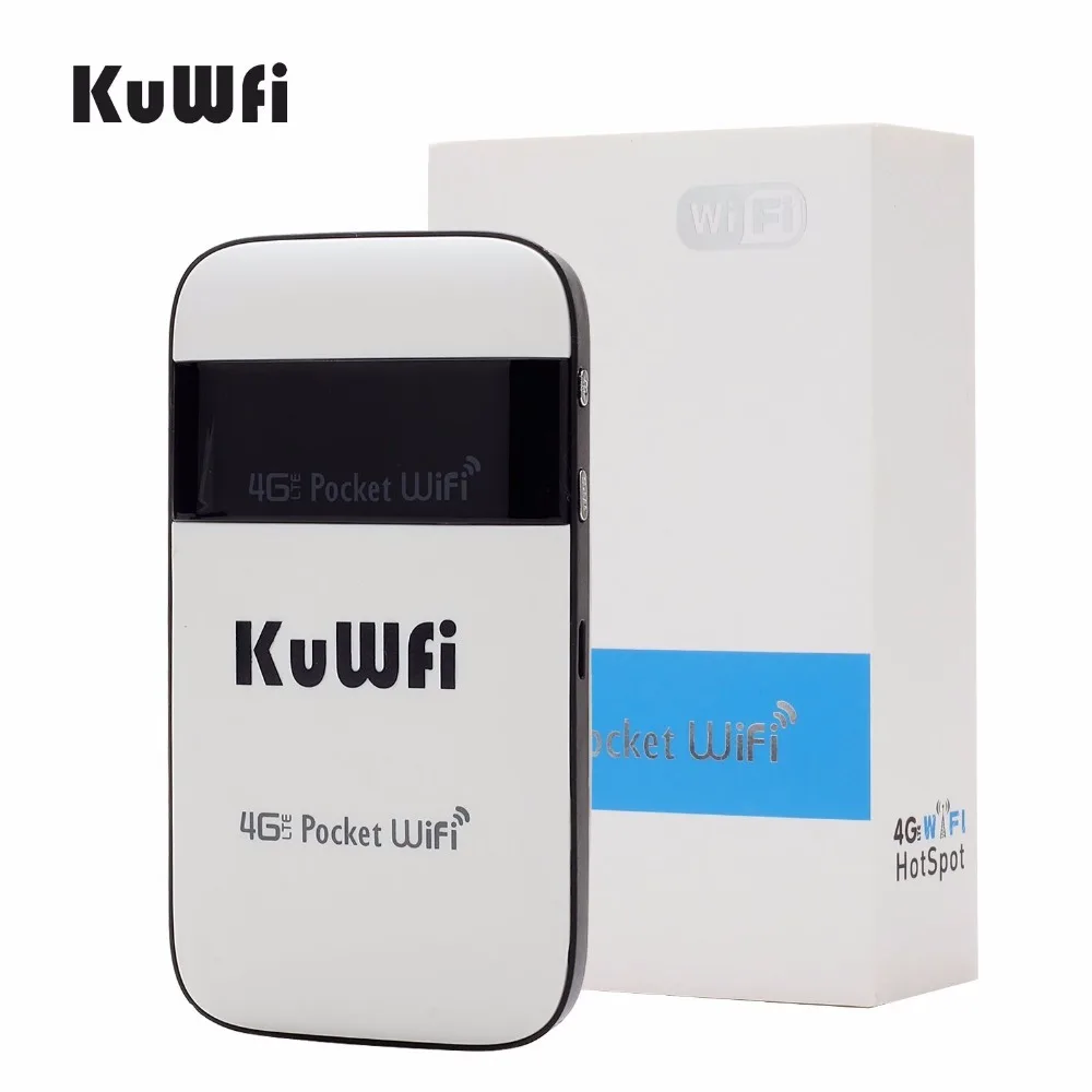 KuWfi 4G Wifi роутер 3g/4G LTE беспроводной для путешествий походная Wi Fi точка доступа мини