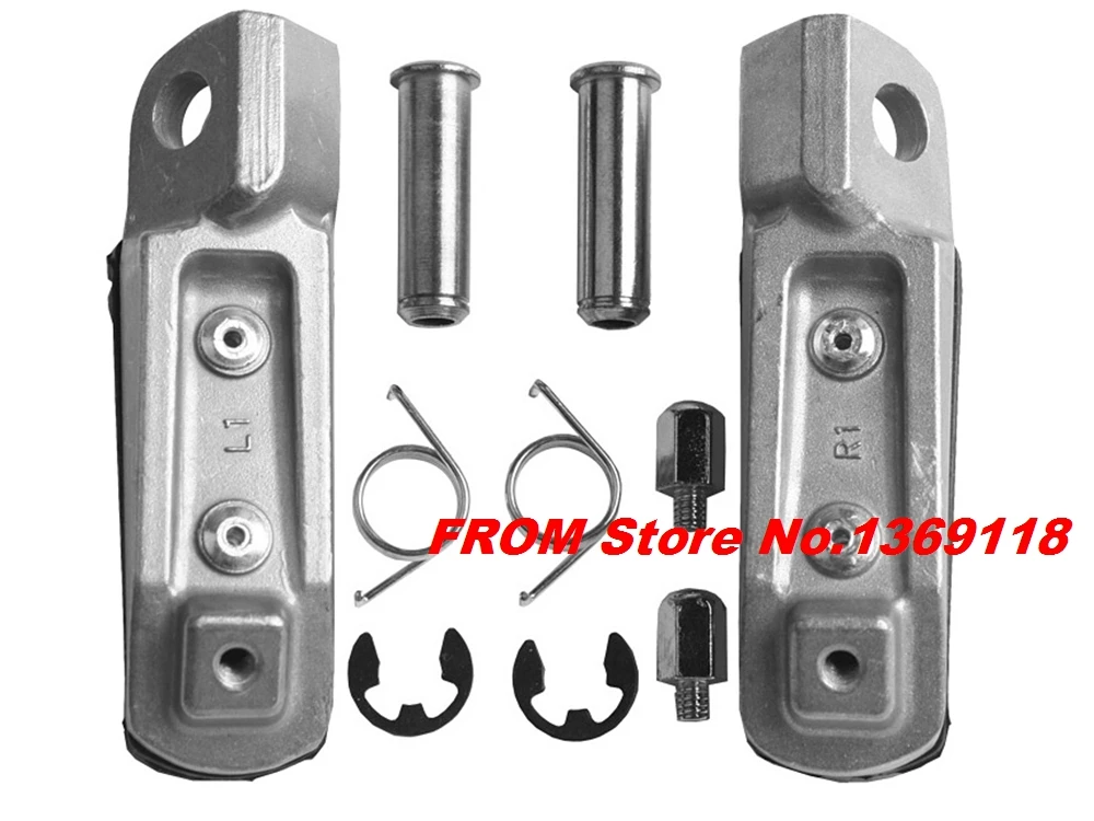 Motorcycle Left Right Front Footrest Foot Pegs For KAWASAKI ZRX400 ZRX1100 ZRX1200